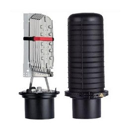 Commscope JI945R-000 | FOSC450 C6 Fiber Optic Splice Closure, Gel Cable Sealing, No Pre-installed Tray, 6 Cable Attach., Six Ground Feedthrough Lugs, With Test Valve