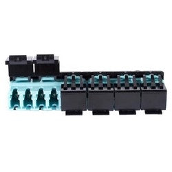 Commscope MFA-LC12-AQ-SHUTTERED | 700207004 LazrSPEED LC Multiport Shuttered Adapter, Aqua, Single Pack