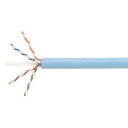 Commscope 1091B LB 4/23 R3000 | 760138602 Copper Cable, Category 6A, 23 AWG, 4 Pair, Unshielded, UTP, Solid Bare Copper Conductor, P/PVC, CMR, Riser Cable, Lt Blue Jacket, 3000Ft, Reels Only