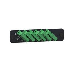Commscope PNL-BK-012-AFA-SC02-GR | 760117267 Adapter Panel, 1000-Type, TeraSPEED Single-mode, (6) SC/APC Duplex Green Adapters, Black Panel