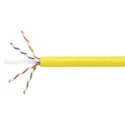 Commscope CS44R YELLOW | UN884031704/10 CS44R ETL Verified Category 6A U/UTP Cable, non-plenum, yellow jacket, 4 pair count, 1000 ft (305 m) length reel