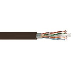 Commscope CS34P BLACK | UN874028404/10 CS34P Category 6 F/UTP Cable, plenum, black jacket, 4 pair count, 1000 ft (305 m) length, reel