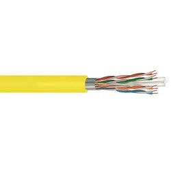 Commscope CS34P YELLOW | UN874030404/10 CS34P Category 6 F/UTP Cable, plenum, yellow jacket, 4 pair count, 1000 ft (305 m) length, reel