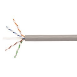 Commscope CS44P GRAY | UN874044404/10 CS44P ETL Verified Category 6A U/UTP Cable, plenum, gray jacket, 4 pair count, 1000 ft (305 m) length reel