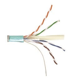 Commscope CS44P BLUE | UN874034704/10 CS44P ETL Verified Category 6A F/UTP Cable, plenum, blue jacket, 4 pair count, 1000 ft (305 m) length reel