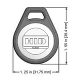 HID Global Corp 3250PNNRN | Iclass Se Key, 2K Bits (256 Bytes) with 2 App Areas, Prog with Sio, Front: Black with Blue Insert R&Om Encoded/Non-Match Seq Print