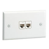 Panduit CFPH2IW | Faceplate, 2 Port, Single Gang, Horizontal, Off White