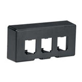 Panduit CFFPE3BL | Furniture Faceplate, 3 Port, Knoll Morrison, Black