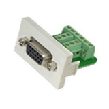Panduit CHD15HDSCIWY 1/3 Insert, 15-Pin DB Connector Mounted Circuit Board Term on Site, Off White