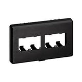 Panduit CFFPHM4BL | Furniture Faceplate, 4 Port, Herman Miller, Black