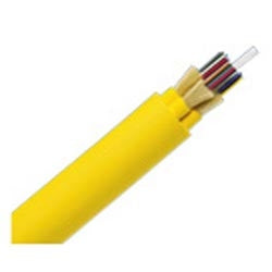 Panduit FSDR948Y | Distribution Cable, Tight Buffered, Riser Rated, 48-Fibers, OS2 9/125um Single-mode Fiber, Non-Ribbon, Yellow Jacket