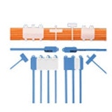 Panduit BF2M-C Marker Cable Tie, Flag, Miniature, 0.36"; x 0.81"; (9.1mm x 20.6mm) Write-On Area, 2"; (51mm) Maximum Bundle Diameter, Nylon, Natural, Pack of 100