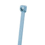 Panduit PLT2I-C86 Cable Tie, 8.0";L (203mm), Intermediate, Metal Detectable Nylon, Light Blue, Pack of 100