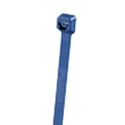 Panduit PLT3S-C186 Cable Tie, 11.5";L (291mm), Standard, Metal Detectable Polypropylene, Dark Blue, Pack of 100