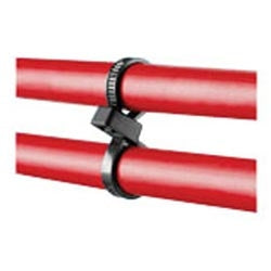 Panduit PLB4S-M0 | Pan-Ty PLB4S-M0 Double Loop Cable Tie, Black, UV PA6.6, 14.8"L, 50lb, PK1000