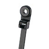 Panduit PLC2S-S6-C0 Clamp Tie, 7.9";L (201mm), #6 (M3) Screw, Standard, Weather-resistant, Black, Pack of 100