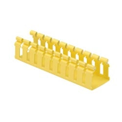Panduit H2X2YL6 Channel, Hinged, Slotted Wall, 2"; x 2"; (50mm x 50mm), 6 FT., FiberRunner, Yellow
