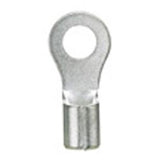 Panduit P18-4R-M | Pan-Term P18-4R-M Ring Terminal, Bare, 18-22 Awg, #4 Stud, Pk1000