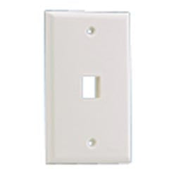Panduit NK1FNIW | NK 1-Port, Single Gang, Flush Mount Faceplate, Off White