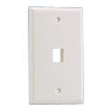 Panduit NK1FNIW | NK 1-Port, Single Gang, Flush Mount Faceplate, Off White