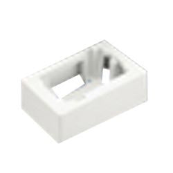 Panduit JB1EI-A | Single Gang Low Voltage 1-piece Outlet Box With Adhesive, Electric Ivory