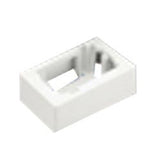 Panduit JB1EI-A | Single Gang Low Voltage 1-piece Outlet Box With Adhesive, Electric Ivory