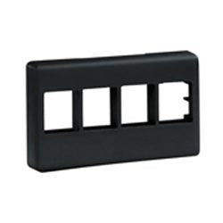 Panduit NK4MFBL | NK 4-Port, Modular furniture Faceplate, Black