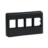 Panduit NK4MFBL | NK 4-Port, Modular furniture Faceplate, Black