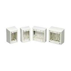Panduit JBP2DEI | Double Gang Power Rated 2-piece Deep Outlet Box, Electric Ivory