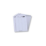 CommScope 1375356-1 | Label ID Products; Printer Type: Inkjet, Laser Label Height: 9.50 mm Label Width: 50.29 mm Card Stock Material Faceplates Series