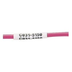 Panduit N100X125CBC P1 Cassette, Comp Label, Adhesive Vinyl Cloth, 1.00"; W x 1.25"; H, White