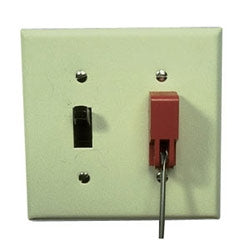 Panduit PSL-WS | Toggle Switch Lockout Device, Accomm.,45";-.78";(T)x.25";-.38";(W)x.25";-40";(Th),Red