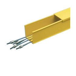 Panduit S4X4YL6NM | FiberRunner Solid Wall Channel, 4x4, Yellow