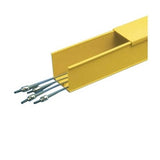 Panduit S4X4YL6NM | FiberRunner Solid Wall Channel, 4x4, Yellow