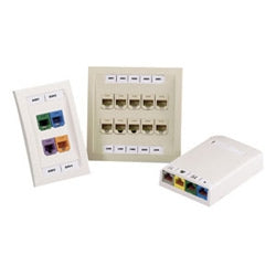 Panduit C261X030FJC P1 Cassette, Network Label, Mini-Com 4-port identifier, Adhesive Polyolefin, 2.61"; W x .30"; H, White, 125/cassette