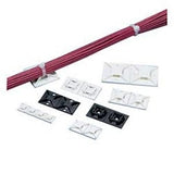 Panduit ABM4H-A-L | ABM4H-A-L Cable Tie Mount, White, PA 6.6, Rubber Adh., 2x2", PK50