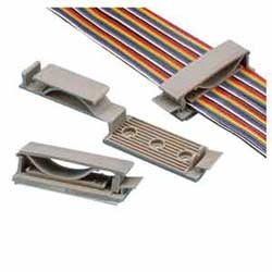 Panduit FCH2-A-T14 | Flat Cable Holder, Adhesive, 2"; (50.8mm)W Cable, Nylon 6.6, Gray, Pack of 200