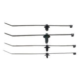 Panduit PUM-049-2S-D30 | Pum-049-2S-D30 Fir Tree Tie, Blk, High Heat Pa6.6, 0.19" Max Panel, 7.4"L, 50Lb