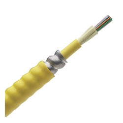 Panduit FOPPX48Y | 48 Fiber Cable, OM3, Indoor Armored TB, Plenum, 900um Buffered
