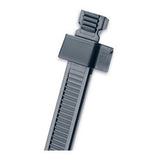 Panduit SST4S-M0 | Sta-Strap Sst4S-M0 Sta-Strap Cable Tie, Black, Uv Pa6.6, 15"L, 50Lb, Pk1000
