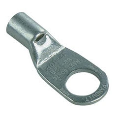 Panduit S2/0-56R-C | Tubular Ring Terminal, Non-Insulated, 2/0 AWG, 5/16"; Stud Size, Pack of 100