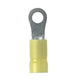 Panduit PV10-12R-Q Ring Terminal, Vinyl Insulated, 12 - 10 AWG, 1/2"; Stud Size, Funnel Entry, Pack of 5