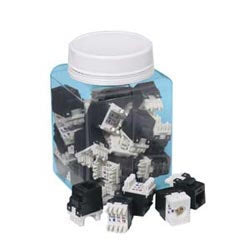 Panduit NK688MYL-Q | NetKey Cat 6 Punchdown Jack, Yellow - Pack of 25