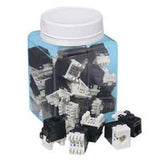 Panduit NKP5E88MEI-Q | NetKey Cat 5e Punchdown Jack, Electric Ivory - Pack of 25