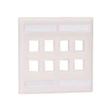 Panduit NK8FWH | Flush Mount Screw-on Faceplates With Labeling, White