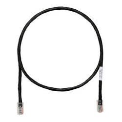 Panduit UTPCH8BLY | Copper Patch Cord, STP, Category 5e, Black Boots, Pan-Plug Modular Plugs, T568A Wiring, Black Jacket, 8 Feet