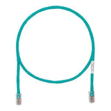 Panduit UTPCH5GRY | Copper Patch Cord, STP, Category 5e, Black Boots, Pan-Plug Modular Plugs, T568A Wiring, Green Jacket, 5 Feet