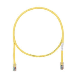 Panduit UTPCH9YLY | Cat 5e 24 AWG UTP Copper Patch Cord, 9 ft, Yellow