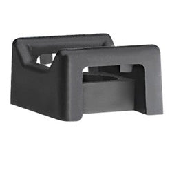 Panduit HVTM-06-C0 | Hyper-V Cable Tie Mount, Black, UV PA 6.6, Screw, 0.81x0.68", PK100