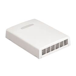 Panduit NK6BXEI-AY | NK 6-Port Surface Mount Box, Electric Ivory